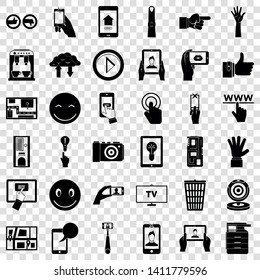 Information icons set. Simple style of 36 information vector icons for web for any design