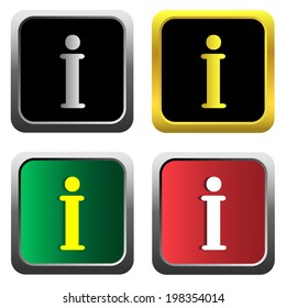 Information icons set  for web, internet, mobile apps. Vector.