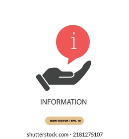 information icons  symbol vector elements for infographic web