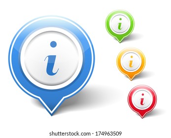 Information icons, vector eps10 illustration