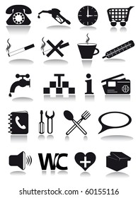 information icons vector illustration isolated on white background