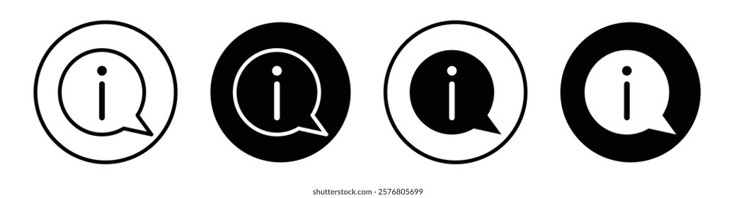 Information icons vector pack for web designs
