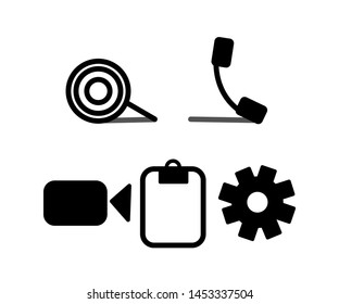 Information icons. Vector icons. Settings