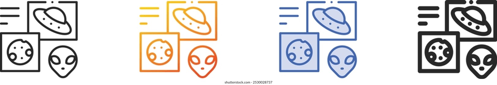 information icon.Thin Linear, Gradient, Blue Stroke and bold Style Design Isolated On White Background