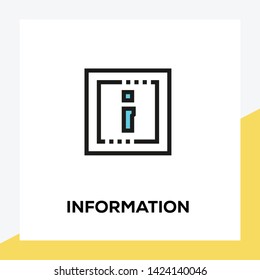 INFORMATION AND ILLUSTRATION ICON CONCEPT