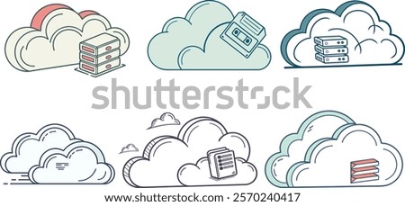 information, illustration, technology, digital, vector, network, storage, icon, server, cloud, web, database, data, connection, business, design, computer, internet, communication, service, mobile 