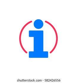 Information, info icon vector, filled flat sign, solid colorful pictogram isolated on white. Symbol, logo illustration
