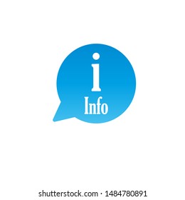 Information, info icon. Vector illustration, flat design.