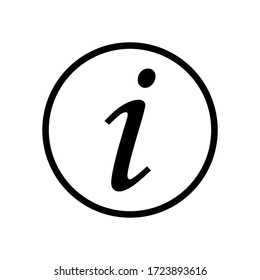 Information, info sign icon vector in trendy
