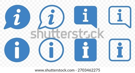 information info signs. Info symbol flat style. Info icons set. Information icon on isolated on white background.