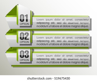 Information infographic statistic vector. Graphic composition for your business presentations. Three glossy strip for your annotations. Three color sticker for registration of proposals