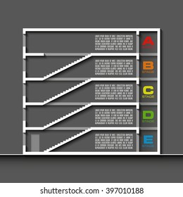 Information infographic statistic vector presentation. Graphic composition for your business presentations. Four glossy BUTTON for your annotations. Four color sticker for registration of proposals