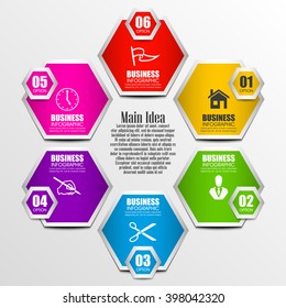 Information infographic statistic vector presentation. Graphic composition for your business presentations. glossy strip for your annotations. color sticker for registration of proposals