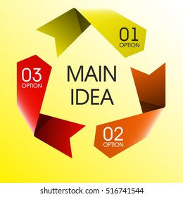 Information infographic statistic vector presentation. Graphic composition for your business presentations. Glossy strip for your annotations. Color sticker for registration of proposals