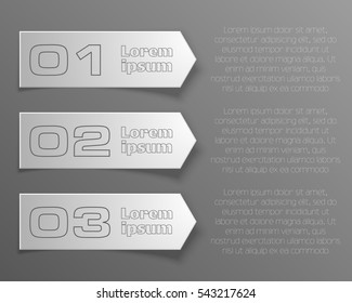 Information infographic statistic vector presentation. Graphic composition for your business presentations. Stripe label for your annotations. Ribbon sticker for registration of proposals