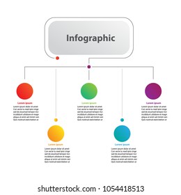  information infographic, timeline vector