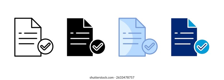 Information Integrity Icon Set Multiple Style Collection