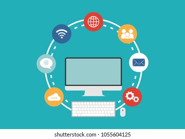 Information internet technology logo