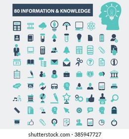 information & knowledge icons
