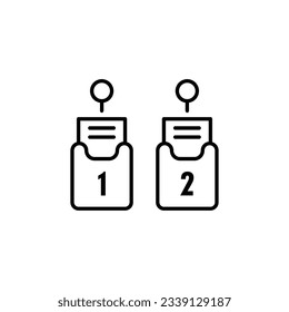 Information Label line icon. illustration graphic of Information Label line