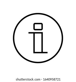 information line art vector icon - ui icon vector