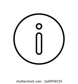 information line art vector icon - ui icon vector