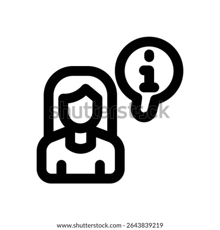 information line icon. Clean and minimalist vector icon for websites, mobile apps, presentations, and logos. Fully scalable and customizable for any project.