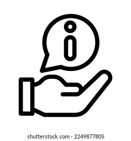 Vektorgrafik der Informationslinie