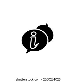 Information line icon. Simple element illustration. Information concept outline symbol design.