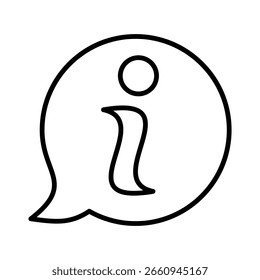 Information line icon vector illustration