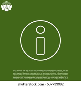 information line icon. vector illustration