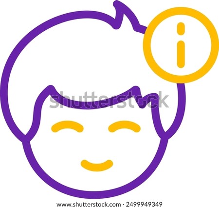 Information Line Two Color  Vector Icon Design