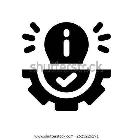 information management glyph icon. Strong and solid vector icon for websites, mobile interfaces, presentations, and visual branding. High quality and easy to edit.