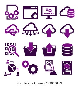 information management icon set
