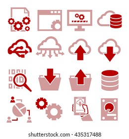 information management icon set