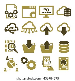 information management icon set