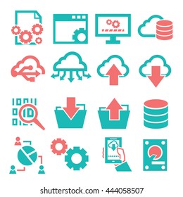 information management icon set