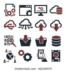 information management icon set