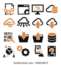 information management icon set