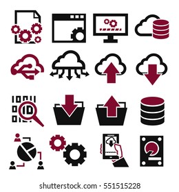 information management icon set