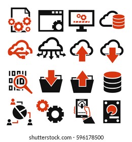 information management icon set