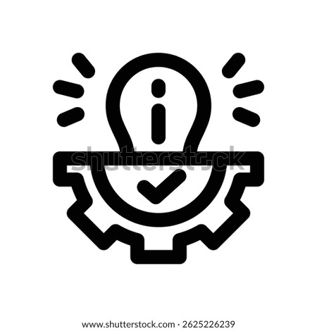 information management line icon. Clean and minimalist vector icon for websites, mobile apps, presentations, and logos. Fully scalable and customizable for any project.