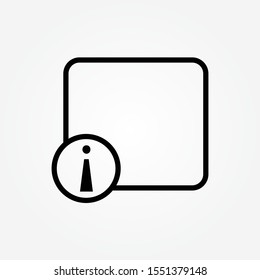 information message sign icon design