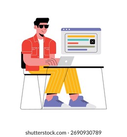 Información ventana emergente modal en ilustración superpuesta oscura