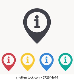 information on pin icon