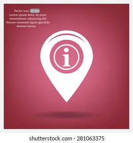 information on pin icon