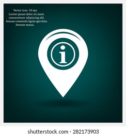 information on pin icon