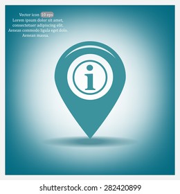 information on pin icon