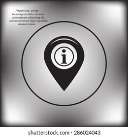 information on pin icon