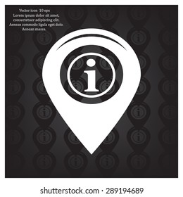 information on pin icon